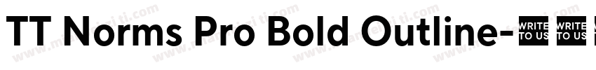 TT Norms Pro Bold Outline字体转换
